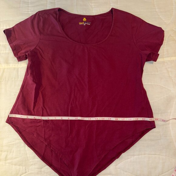 5 Natural Uniforms Short Sleeve Scoop Neck Body Suit Cotton Stretch 2X - Picture 3 of 13